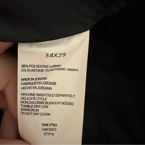 NWT Perry Ellis Portfolio Men's Blue Dress Pants size 34 x 29 - Picture 9 of 9